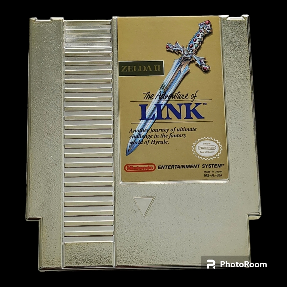 Zelda II: The Adventure of Link NES 1987 Gold Cartridge Tested